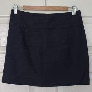 J. Crew Textured Cotton Mini Skirt Navy Size 2